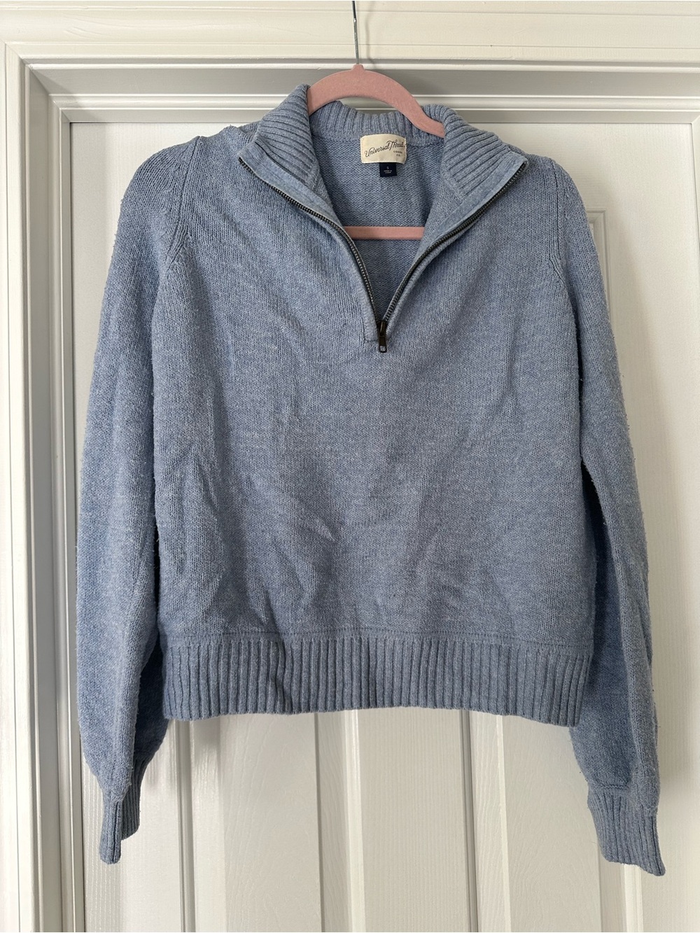 Universal Thread Light Blue Half-Zip Turtleneck Sweater